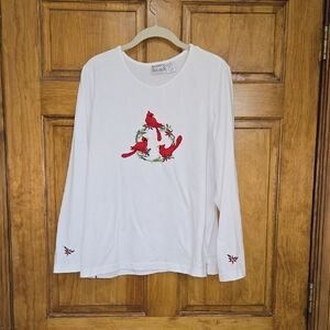 Hasting & Smith White Long Sleeve Top